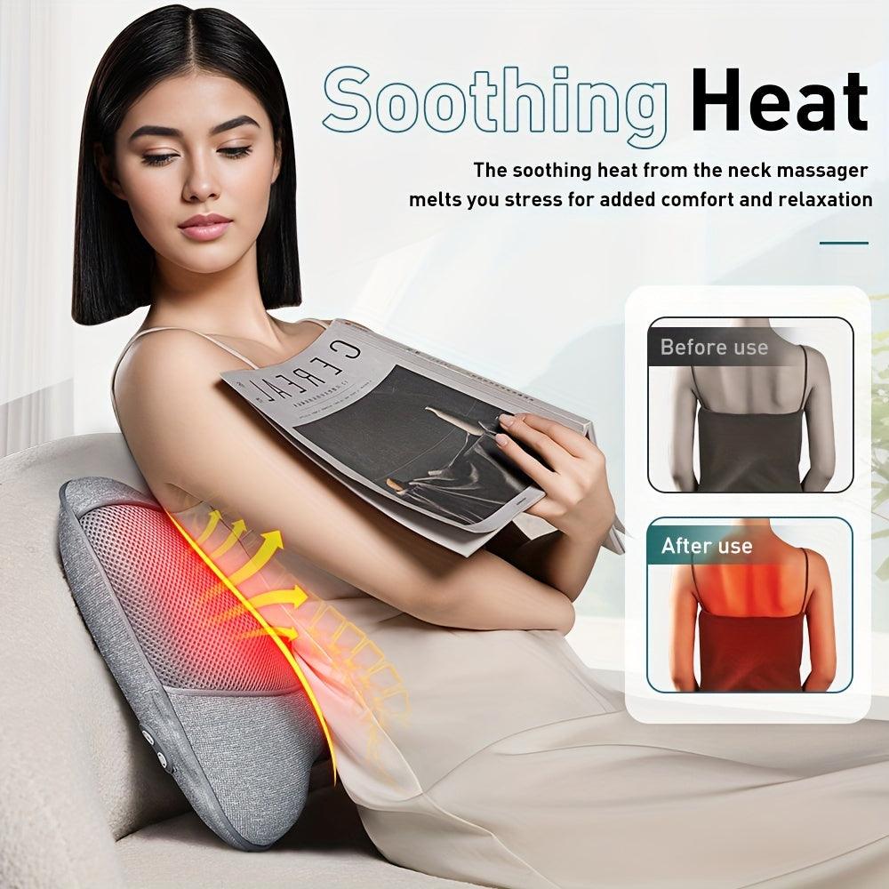 FlexiTherm™ Comfort – Adjustable Heated Massage Pad for Ultimate Relaxation & Pain Relief