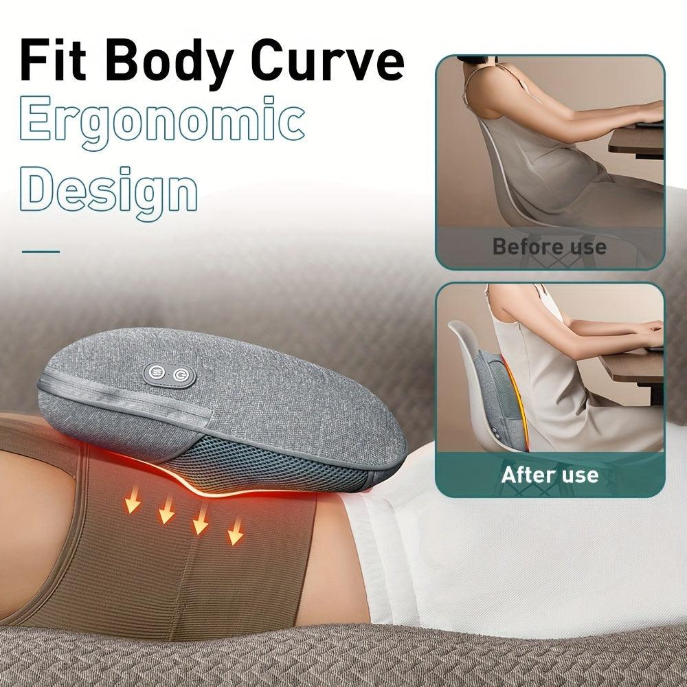 FlexiTherm™ Comfort – Adjustable Heated Massage Pad for Ultimate Relaxation & Pain Relief