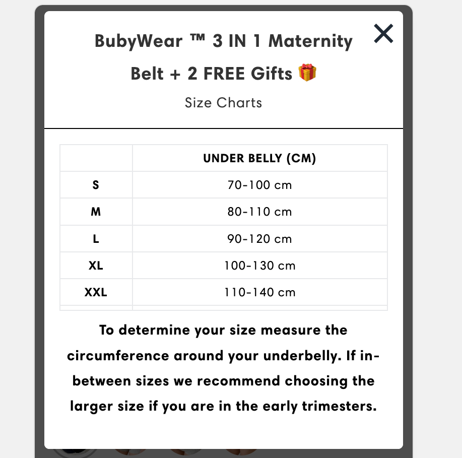 BubyWear ™ 3 IN 1 Maternity Belt