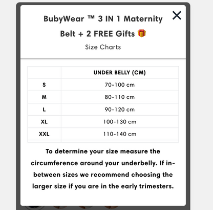 BubyWear ™ 3 IN 1 Maternity Belt