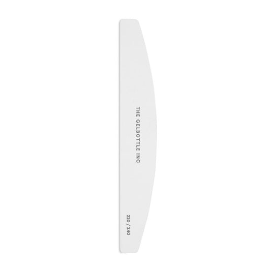 220/240 White Half Moon Nail File 5 Pack